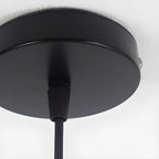 Industrial Black Metal Cone Pendant Light Adjustable for Dining