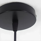 Industrial Black Metal Cone Pendant Light Adjustable for Dining