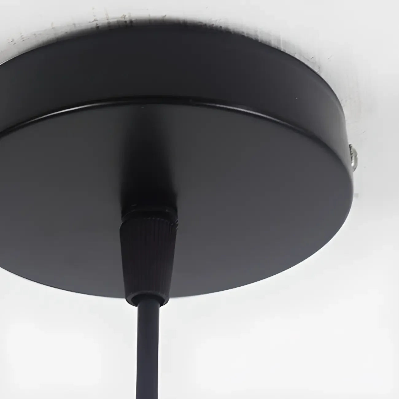 Industrial Black Metal Cone Pendant Light Adjustable for Dining