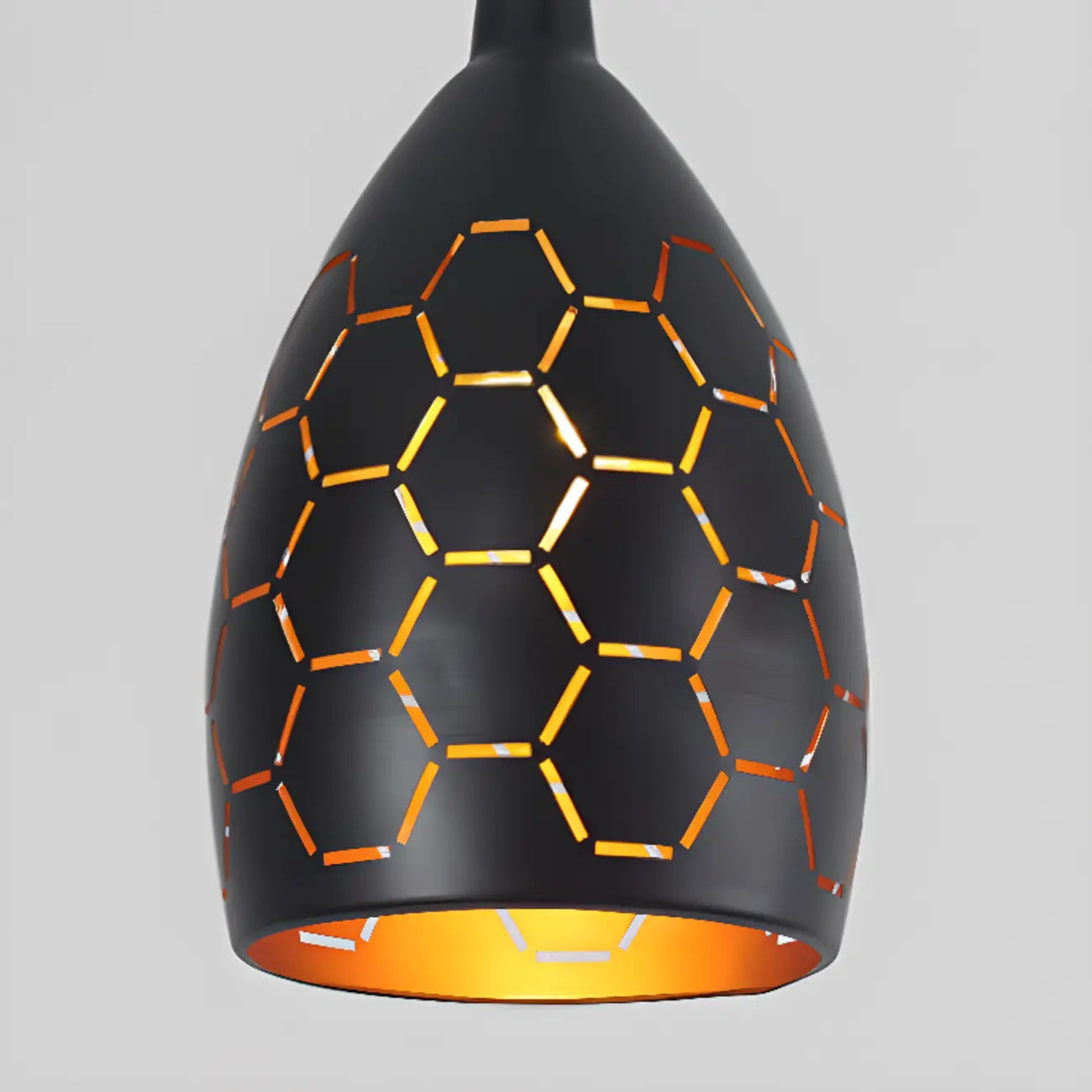 Industrial Black Metal Cone Pendant Light Adjustable for Dining