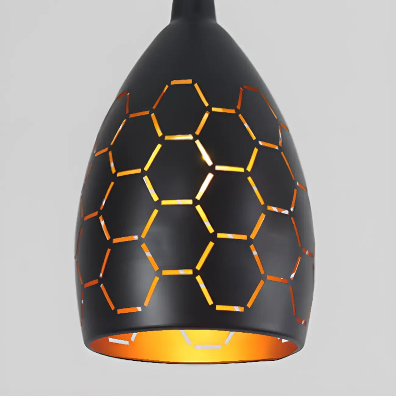 Industrial Black Metal Cone Pendant Light Adjustable for Dining