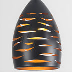 Industrial Black Metal Cone Pendant Light Adjustable for Dining
