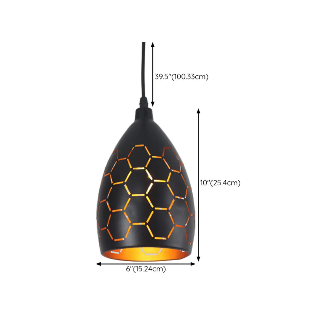 Industrial Black Metal Cone Pendant Light Adjustable for Dining