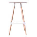 Modern Red Wooden Square Pub Tables
