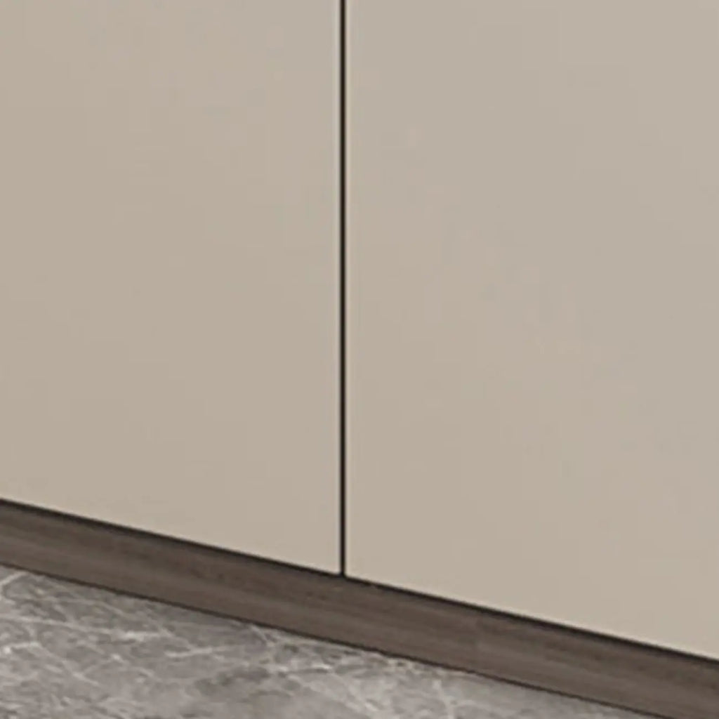 94 Dark Gray Stone Long Cabinet TV Stand with LED Lights