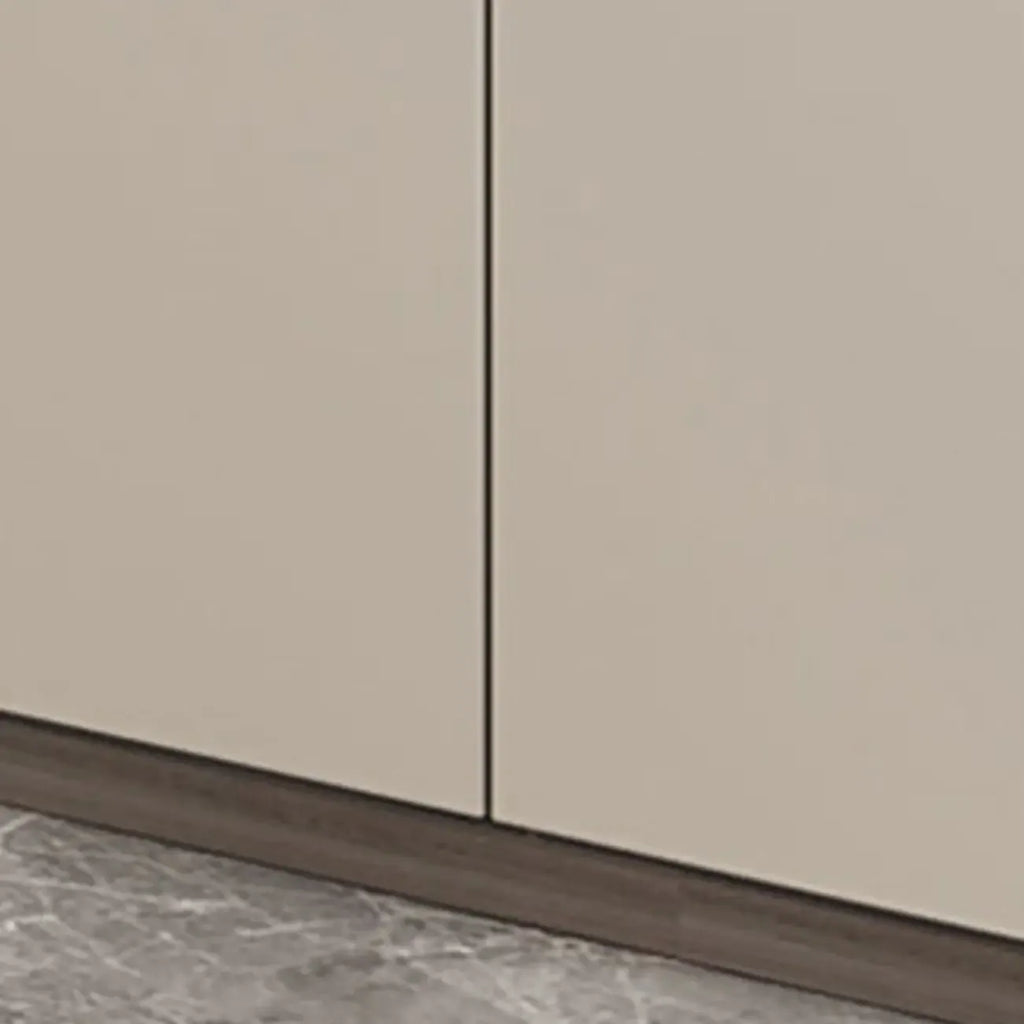 94 Dark Gray Stone Long Cabinet TV Stand with LED Lights
