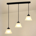 Modern Frosted Glass Adjustable Island Pendant Light for Kitchen