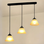 Modern Frosted Glass Adjustable Island Pendant Light for Kitchen