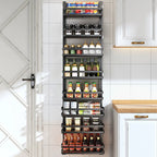 Adjustable Steel Wall-Mounted Multi-Shelf Storage Racks