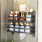 Adjustable Steel Wall-Mounted Multi-Shelf Storage Racks