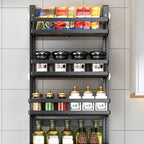 Adjustable Steel Wall-Mounted Multi-Shelf Storage Racks