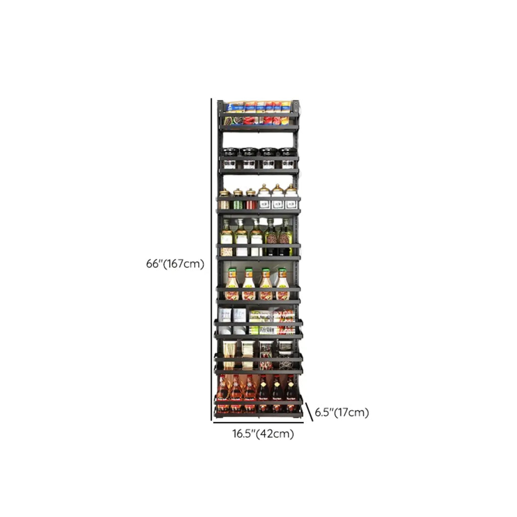 Adjustable Steel Wall-Mounted Multi-Shelf Storage Racks