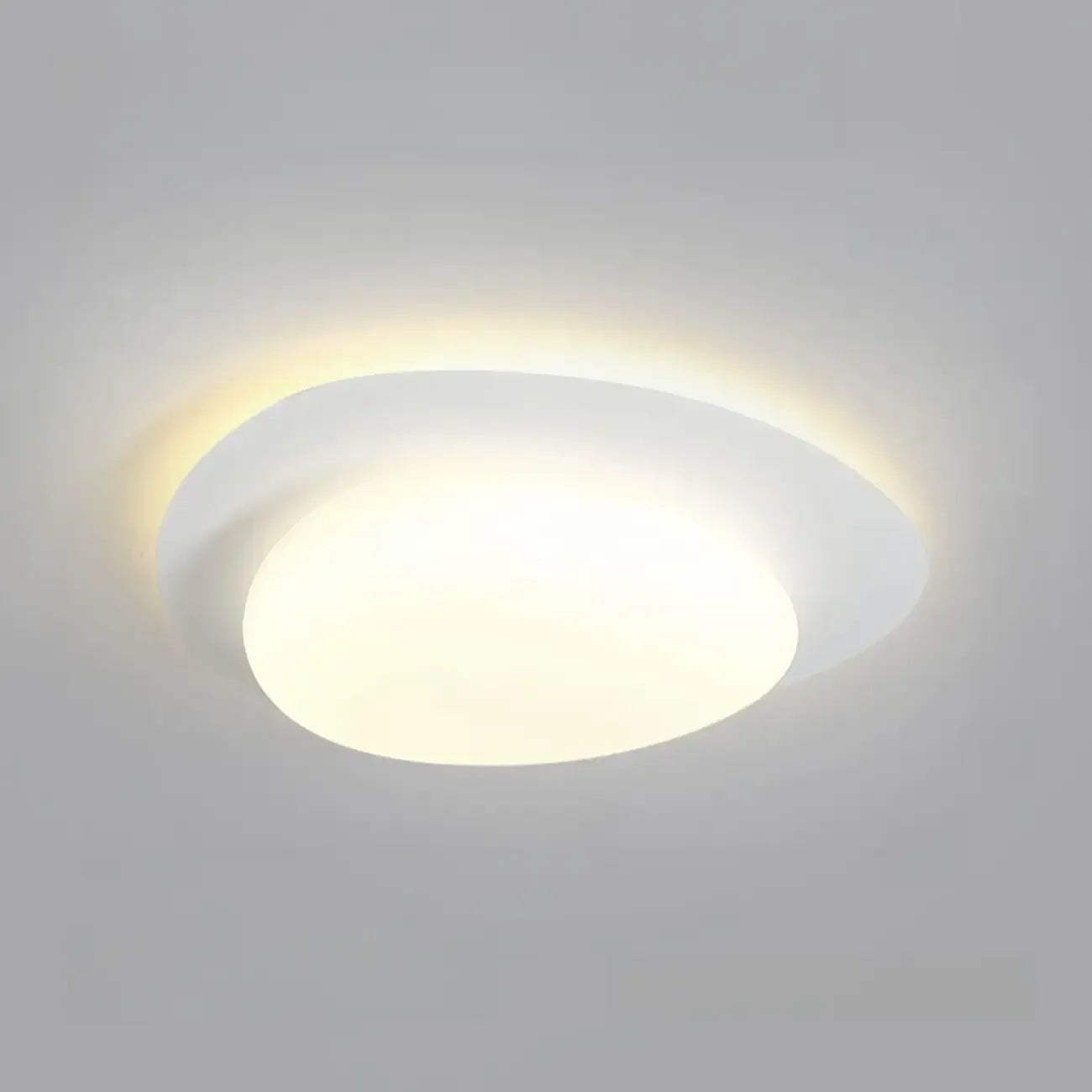 Dimmable Modern LED Flush Mount Ceiling Light with 2-Light