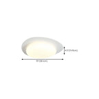Dimmable Modern LED Flush Mount Ceiling Light with 2-Light