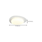 Dimmable Modern LED Flush Mount Ceiling Light with 2-Light