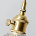 3-Light Modern Glass Gold Island Pendant Light for Kitchen