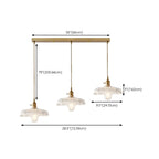 3-Light Modern Glass Gold Island Pendant Light for Kitchen