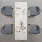 Glam Gold Metal Bar Tables with Faux Marble Top