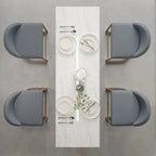 Glam Gold Metal Bar Tables with Faux Marble Top
