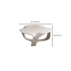 Round Wooden and Abstract Metal Coffee Table with Drawer