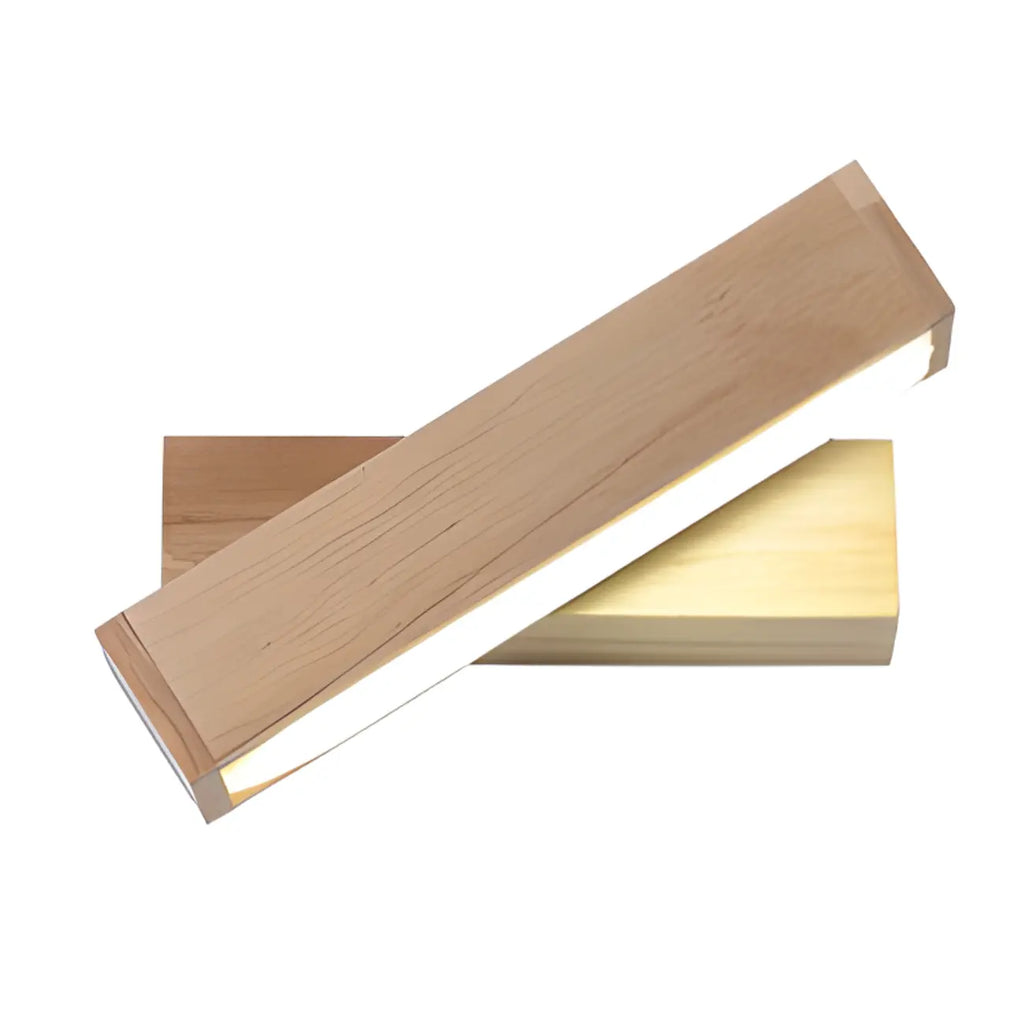 Rotatable Linear Wooden LED Wall Sconce for Bedside Decor