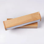 Rotatable Linear Wooden LED Wall Sconce for Bedside Decor