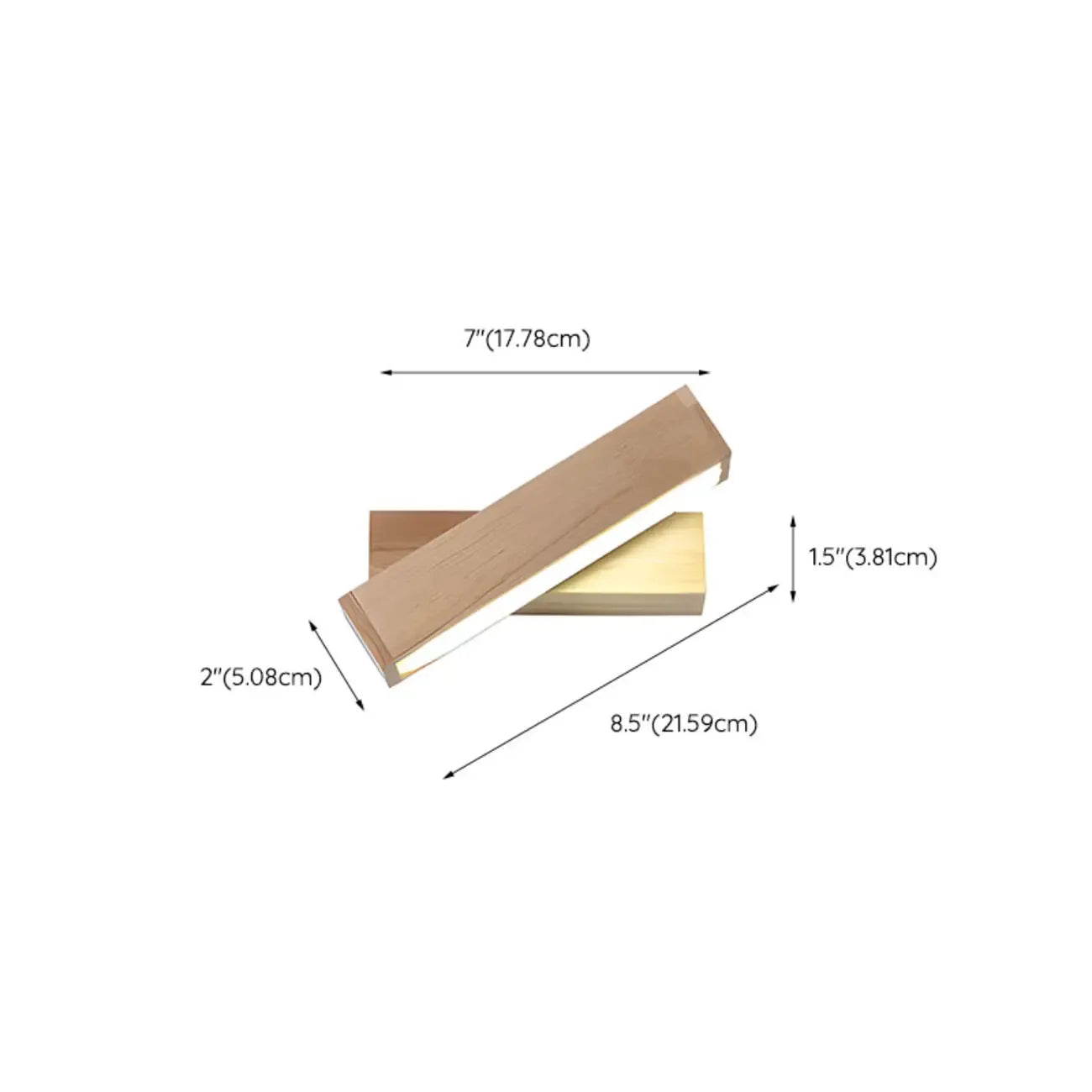 Rotatable Linear Wooden LED Wall Sconce for Bedside Decor