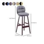 Elegant Low Back Bucket Faux Leather Bar Stool