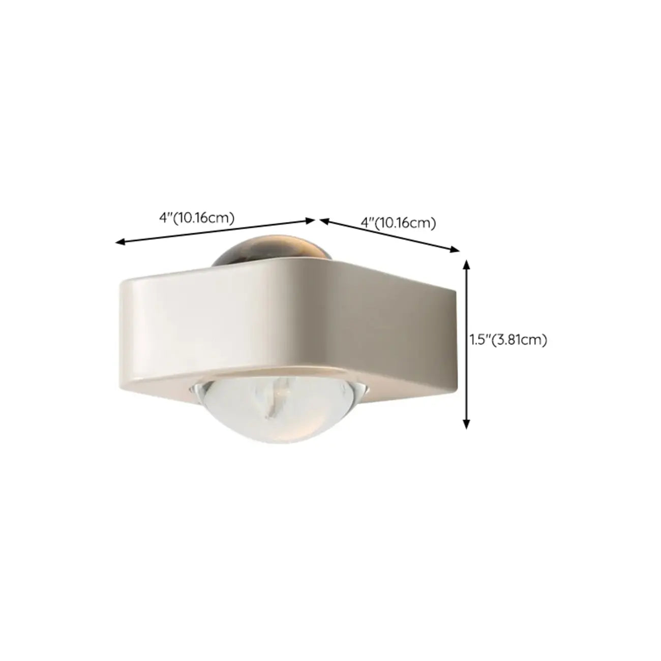 Dimmable Up & Down LED Wall Sconce for Bedroom Lighting