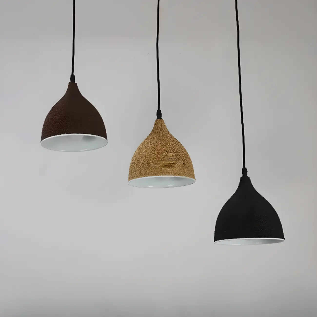 Modern Curved Tapered Adjustable Kitchen Island Pendant Light