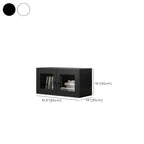 Modern Steel Glass Adjustable Shelves Display Storage Cabinet