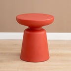 Minimalist Round Plastic End Table for Living Room