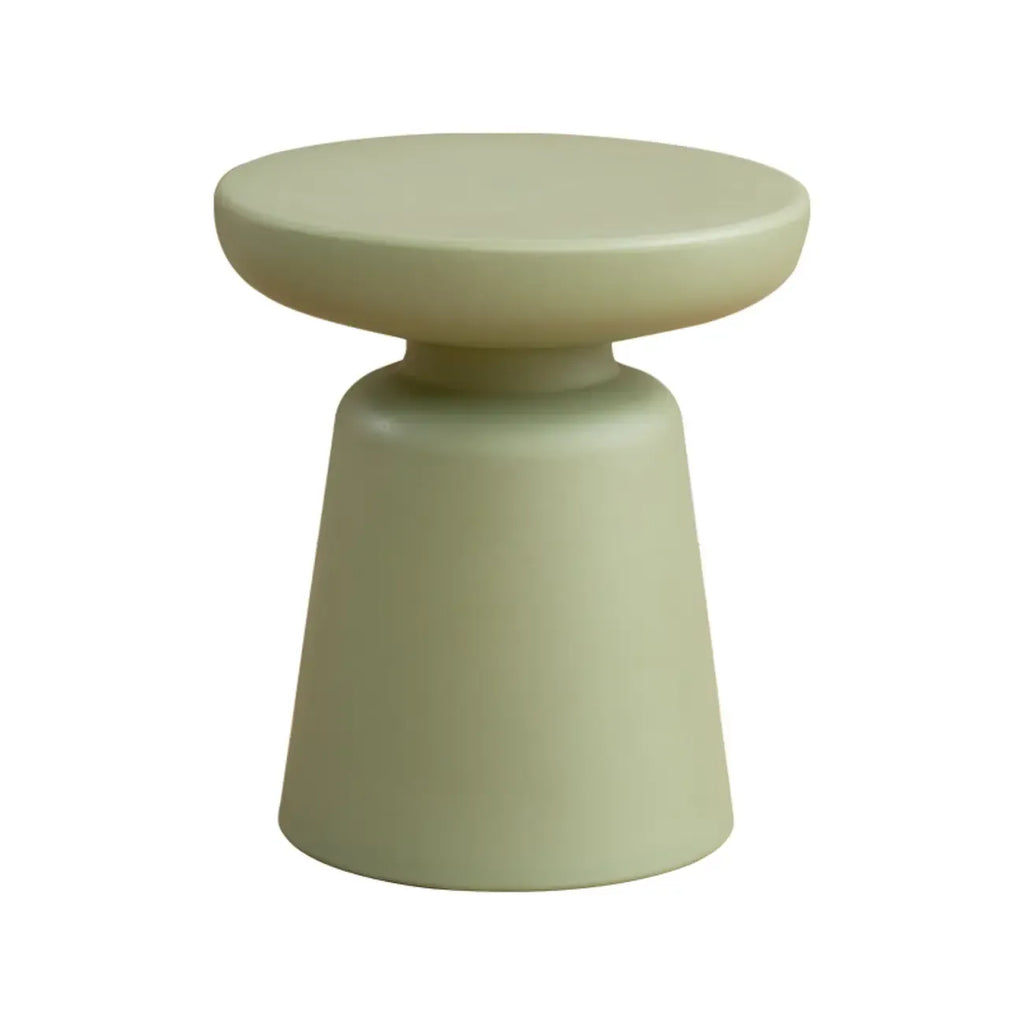 Minimalist Round Plastic End Table for Living Room