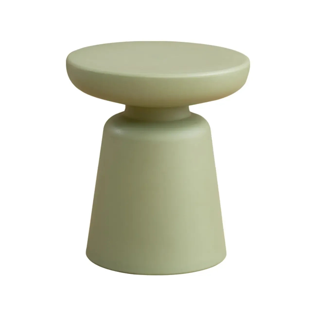 Minimalist Round Plastic End Table for Living Room