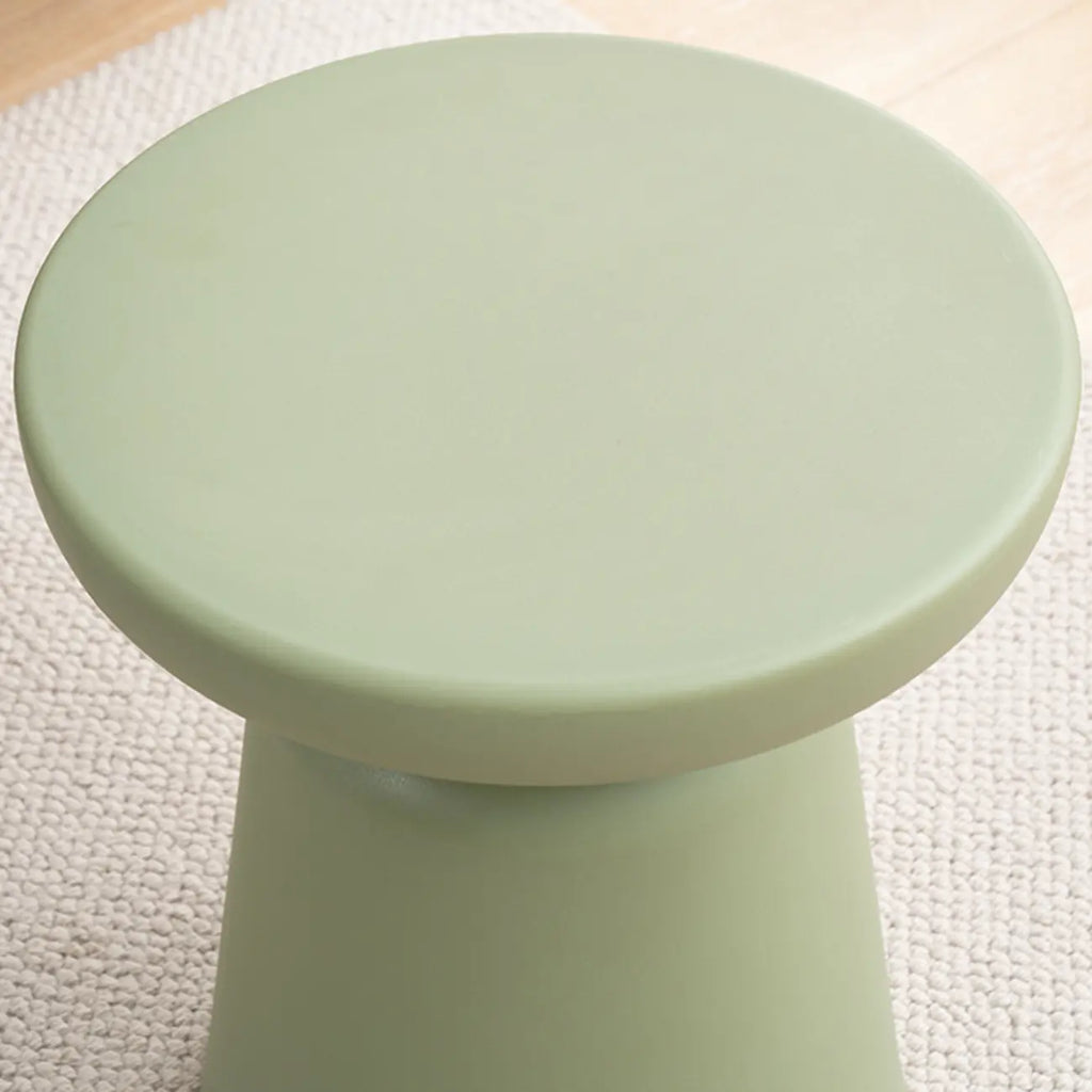 Minimalist Round Plastic End Table for Living Room
