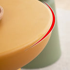 Minimalist Round Plastic End Table for Living Room