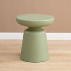 Minimalist Round Plastic End Table for Living Room