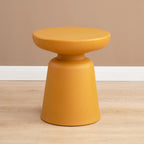 Minimalist Round Plastic End Table for Living Room