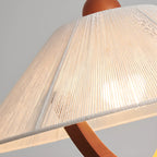 Modern Geometric Fabric Pendant Light Adjustable for Dining