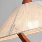 Modern Geometric Fabric Pendant Light Adjustable for Dining