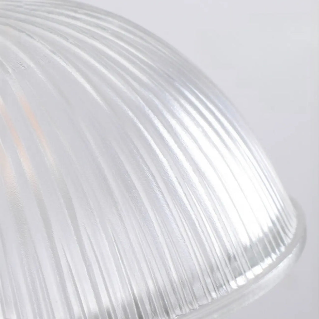 Adjustable Glass Dome Wooden Island Pendant Light  for Kitchen