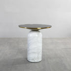Round Marble Base End Table for Living Room