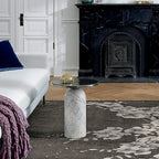 Round Marble Base End Table for Living Room