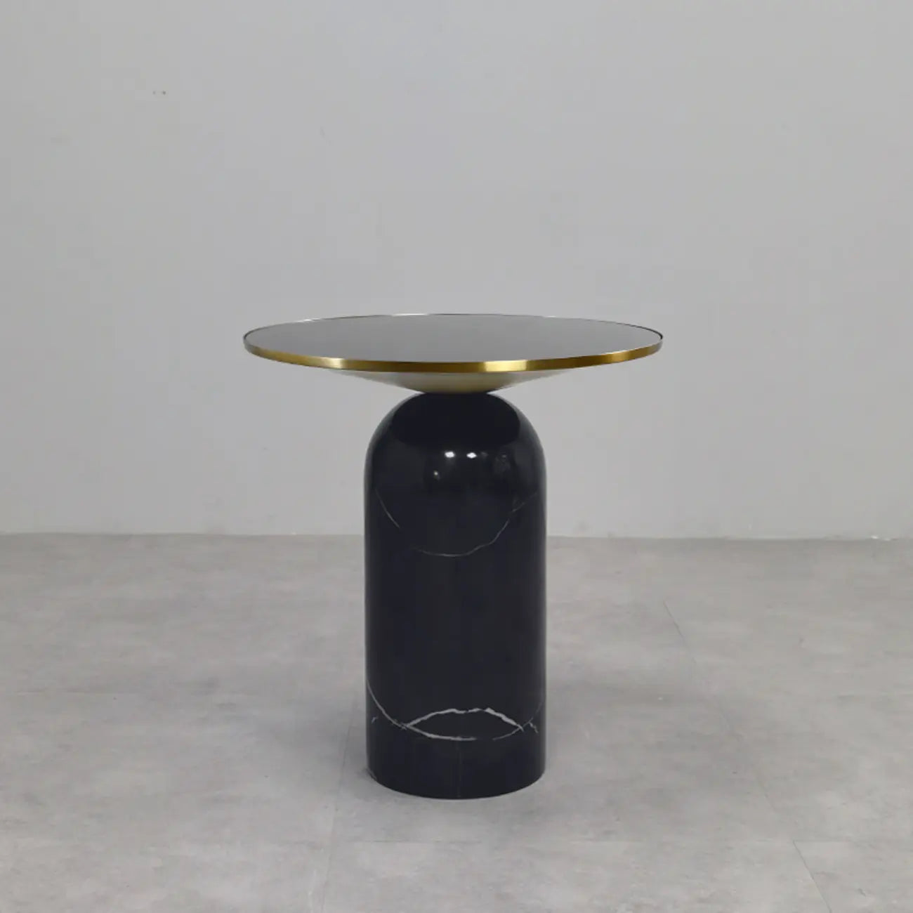 Round Marble Base End Table for Living Room