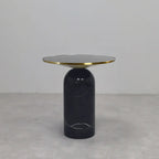Round Marble Base End Table for Living Room