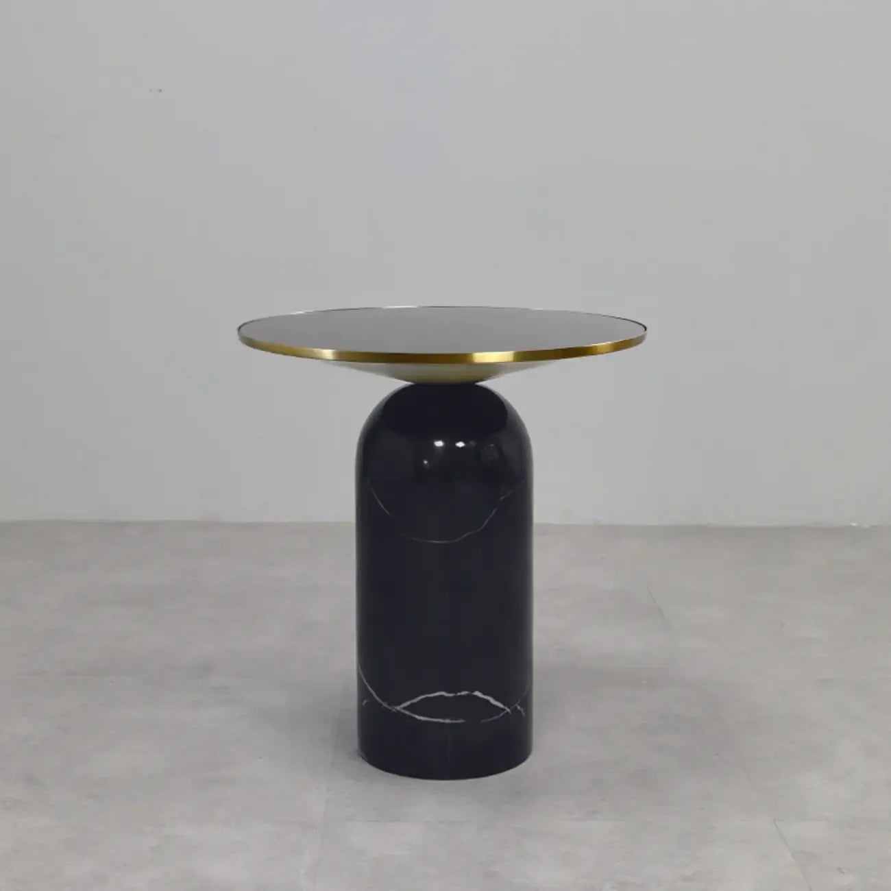 Round Marble Base End Table for Living Room
