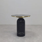 Round Marble Base End Table for Living Room
