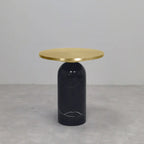 Round Marble Base End Table for Living Room