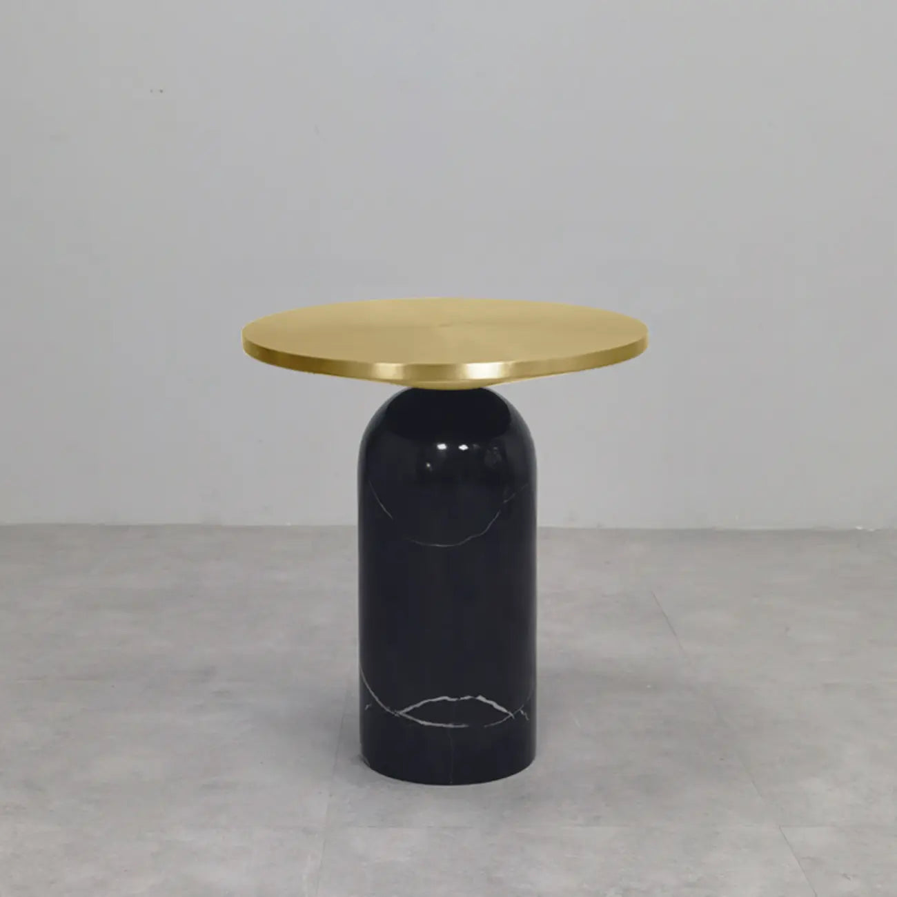 Round Marble Base End Table for Living Room