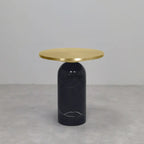 Round Marble Base End Table for Living Room